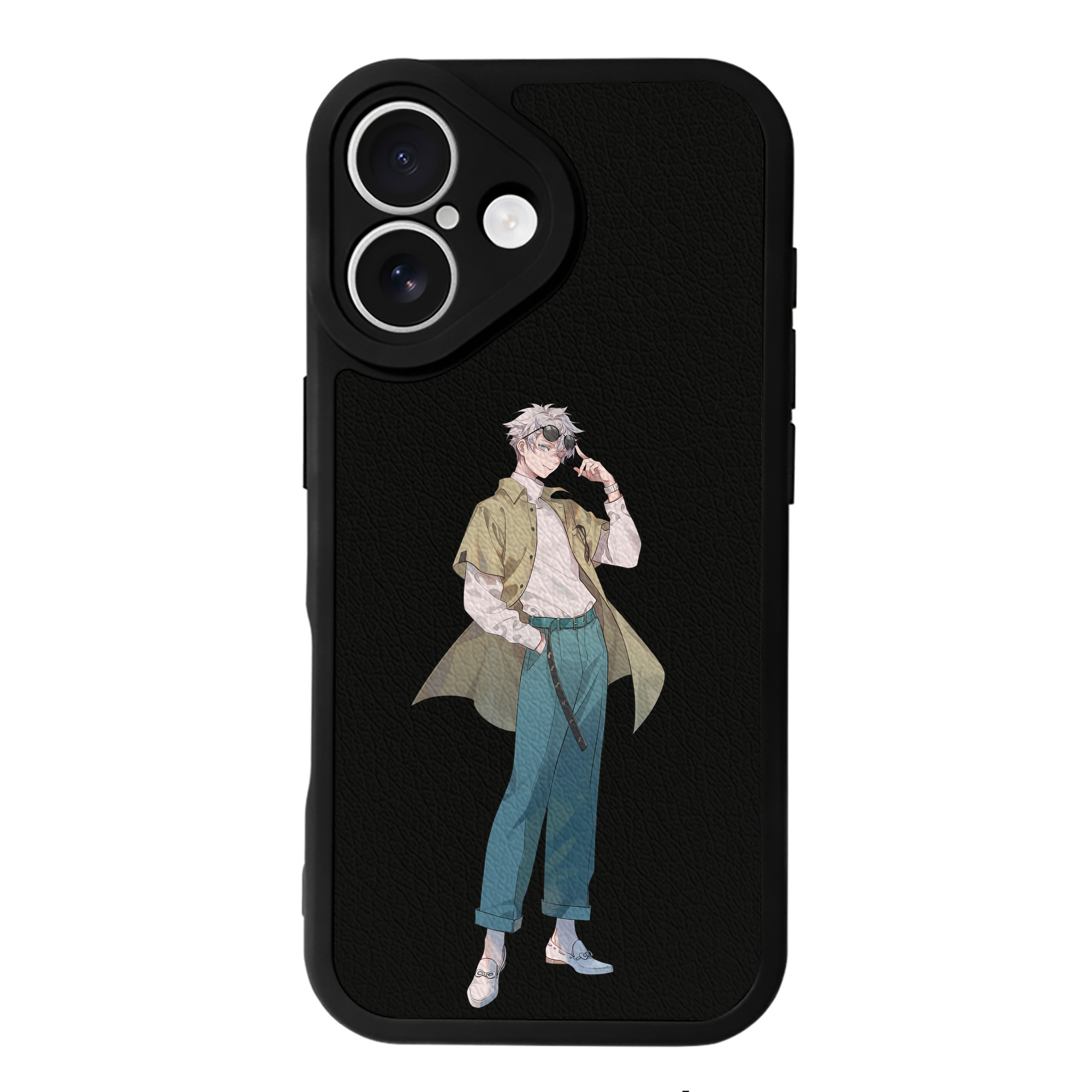 （画像用） 呪術廻戦 Jujutsu Kaisen 【iPhone 16シリーズ対応】シリコンスマホケース（レザー調） 材質：シリコン